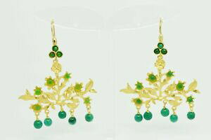 yzANZT[@lbNX@IX}Xg[COAK^aylas ottomano placcato oro semi preziosi gem stone orecchini agata