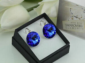 yzANZT[@lbNX@Vo[COHXtXL[NX^Tt@CAenorme 925 argento orecchini rivoli 18 mm cristalli di swarovski sapphire