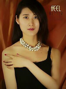 【送料無料】アクセサリー ネックレス コリアーラスデュカウンタカテゴリマルチトロブランオリジナルcollier ras du cou dor multi trois rang perle blanc magntique original xxf 1