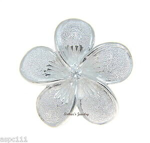 yzANZT[@lbNX@X^[OVo[nCAvA30mm argento sterling 925 hawaiano plumeria fiori zirconia cubica a scivolo