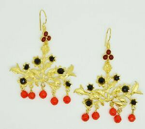 yzANZT[@lbNX@IX}Xg[COAK^aylas ottomano placcato oro semi preziosi gem stone orecchini agata