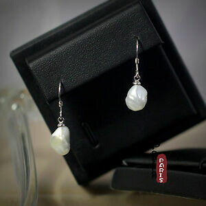 yzANZT[@lbNX@obNVo[hbvCOp[orecchini perla perla di coltivazione barocco piccolo goccia blacn argento 925