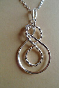 �y���������z�A�N�Z�T���[�@�l�b�N���X�@�_�u���V���{���l�b�N���Xdouble infinity eternity lovers eternal love simbolo argento sterling collana