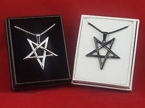 yzANZT[@lbNX@lbNXVo[invertito pentagrammapentacolo stella collana nero e argento 2 items