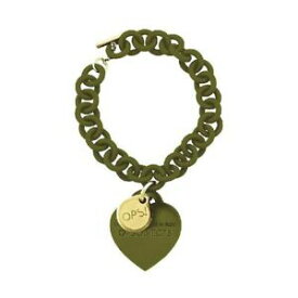 【送料無料】アクセサリー　ネックレス　bracciale donna ops love opsbr120 pendente cuore silicone verde oliva