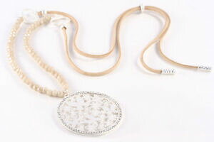 【送料無料】アクセサリー ネックレス ネックレスバタフライベージュレザーシルバーle bijou collana farfalla cristalli cuoio beigeargento 80 cm