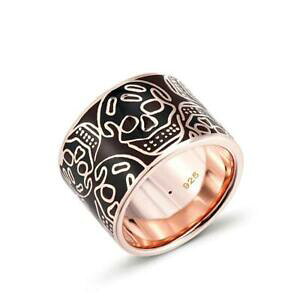 �y���������z�A�N�Z�T���[�@�l�b�N���X�@�V���{���V���o�[�����O�S�[���h�t�@�b�V����potenza teschio simbolo oro placcato sopra argento anello alla moda