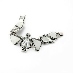 yzANZT[@lbNX@Vo[uXbgA[fRgbracciale argento triangolo bianco art deco geometrico retr ct7