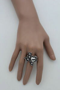 yzANZT[@lbNX@AeB[NVo[^eLTX}bvOdonna argento antico metallo texas stato mappa cuore amore anello alla moda