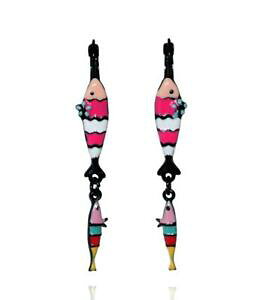 �y���������z�A�N�Z�T���[�@�l�b�N���X�@�C�������O�s���Nlol bijoux orecchini sardina pesce rosa