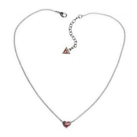 【送料無料】アクセサリー　ネックレス　ネックレスチェーンペンダントスチールハートロゴguess collana donna ubn81036 collanina catena acciaio pendente cuore rosso logo