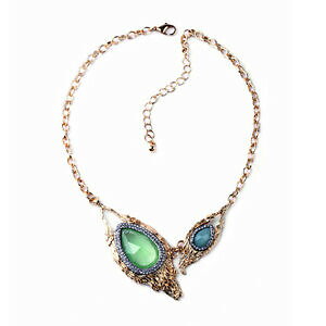 �y���������z�A�N�Z�T���[�@�l�b�N���X�@�l�b�N���X�C�[�O���I���W�i���o���b�N�h���b�vcollana occhi aquila goccia blu verde simpatico barocco originale matrimonio qt8