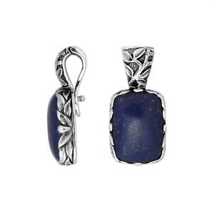 【送料無料】アクセサリー ネックレス スターリングシルバーペンダントラピスエンハンサーペンダントargento sterling pendente ovale con lapis amp; enhancer ciondolo ap8018lp