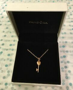 �y���������z�A�N�Z�T���[�@�l�b�N���X�@���[�Y�S�[���h���[�K���l�b�N���X�y���_���g�{�b�N�X���[�Y�L�[rose gold regal collana con pendente chiave in confezione regalo genuine rose placcato s925