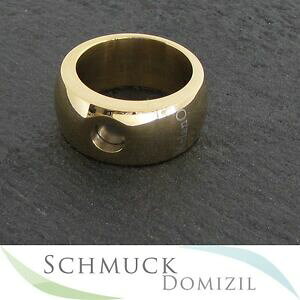 【送料無料】アクセサリー ネックレス ステンレススチールゴールデンイエローリングmelano magnetic ring in acciaio inox giallo dorato 10 mmlucido tg 56