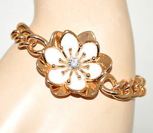 yzANZT[@lbNX@S[huXbgzCgS[hy_gt[`F[Obracciale oro dorato bianco donna ciondolo fiore catena anelli strass bb32