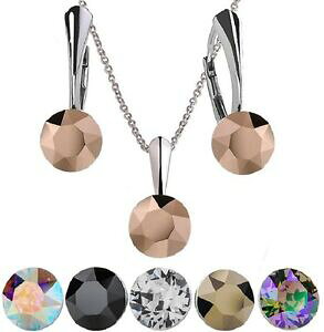 yzANZT[@lbNX@COlbNXXtXL[argento sterling orecchini collana set * xirius * autentico cristalli da swarovski