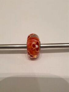 yzANZT[@lbNX@IWiKXKXtrollbeads original authentic edizione limitata vetro glass fiori rossi e bianco