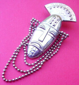 �y���������z�A�N�Z�T���[�@�l�b�N���X�@�h�[��j208 broche masque africain metal dore embouti