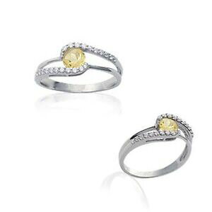 yzANZT[@lbNX@AWFgI[uWRjEmagnifique bague en argent, citrine et zirconium taille 58 disponible