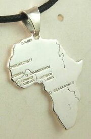 【送料無料】アクセサリー　ネックレス　シルバースターリングシルバーアフリカペンダントアフリカciondolo africa big in argento 925 sterling silver africa pendant
