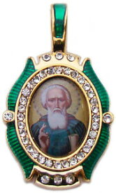 【送料無料】アクセサリー　ネックレス　medaille saint serge de radonge, pendentif religieux bijou chrtien saint serge