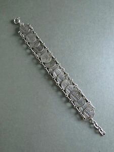 yzANZT[@lbNX@Vo[uXbgre[WxjXvintage venezia venice souvenir in metallo argento bracciale moneta