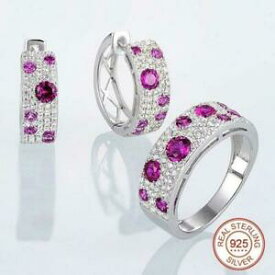 【送料無料】アクセサリー　ネックレス　ローズパススターリングシルバーリングイヤリングfata rosa gemma path argento sterling 925 anello parure orecchini s01