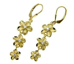 yzANZT[@lbNX@CG[S[hVo[nCAvAAo[COoro giallo argento 925 hawaiano 12mm10mm8mm plumeria leve posteriori orecchini