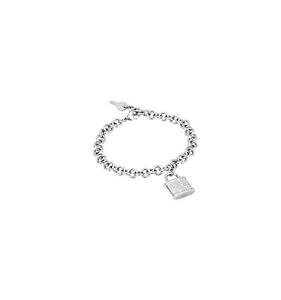 �y���������z�A�N�Z�T���[�@�l�b�N���X�@�J�t�p�h���b�N�L�[bracciale lucchetto e chiave 2jewels acciaio e zirconi 20 cm