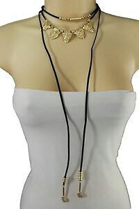 yzANZT[@lbNX@C[lbNX`[J[S[h^y_gnuovo da donna nero lungo filo collana girocollo metallo oro ciondolo moneta