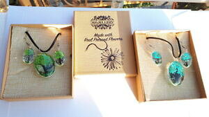 yzANZT[@lbNX@y_gCOfiori veri ciondolo orecchini in cristallo sfera piante foglie verde o azzurro