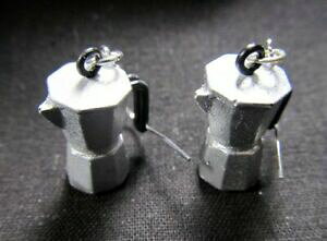 �y���������z�A�N�Z�T���[�@�l�b�N���X�@�C�������O�C�^���A�R�[�q�[�W���O�J�t�F���J�R�[�q�[�V���o�[moka orecchini italia caff brocca miniblings cafe caff moka argento