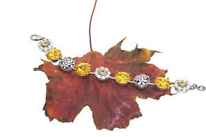 yzANZT[@lbNX@Jtq}XtXL[efsa bracciale fiore sunflower giallo 1122 14mm 1088 ss19 swarovski r cristalli