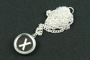 �y���������z�A�N�Z�T���[�@�l�b�N���X�@schreibmaschinentaste kette gliederkette miniblings 45cm wunschbuchstabe schwz