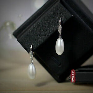 yzANZT[@lbNX@uA[WFg}bVtboucles doreilles perle de culture goutte long blanc argent massif 925 14mm b