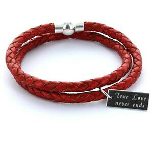 �y���������z�A�N�Z�T���[�@�l�b�N���X�@�X�L��×�J�t�J�t�N�����x���[���^uomo preferiti bracciale bracciale in pelle 0,5cm 2x avvolto amp; incisione cranberry meta