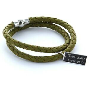 �y���������z�A�N�Z�T���[�@�l�b�N���X�@�X�L��×�J�t�J�t�I���[�uuomo preferiti bracciale bracciale in pelle 0,5cm 2x avvolto amp; incisione olive