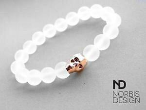 yzANZT[@lbNX@TeXJuXbgXtXL[NX^le donne quarzo satinata teschio braccialetto con cristalli swarovski 69 in elasticizzata