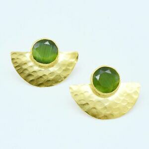 yzANZT[@lbNX@IX}Xg[nhChaylas ottomano placcato oro occhio di gatto semi preziosi gem stone fatto a mano