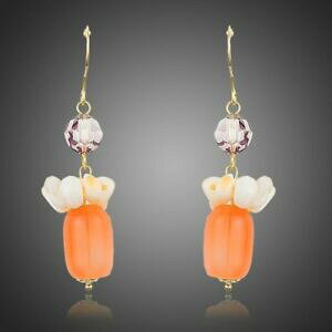 yzANZT[@lbNX@J{`IWCONX^hbvzucca arancione orecchini a goccia cristallo per donne ragazze donna me0177