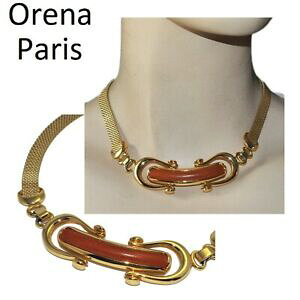 yzANZT[@lbNX@pre[WS[hJ[tbgbVuEU[orena paris vintage colore oro maglia piatta pelle marrone