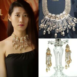 yzANZT[@lbNX@S[f^bZXJlbNXCOZbgNbvimpostare collana orecchini clip on dorato tassel teschio ras collo