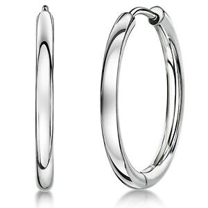 �y���������z�A�N�Z�T���[�@�l�b�N���X�@�`�^���C�������O�~���[da donna titanio orecchini cerchio grande 24mm tinta alta specchio lucido