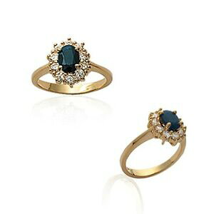 �y���������z�A�N�Z�T���[�@�l�b�N���X�@�T�t�B�f�B�Xbague plaqu or et saphir 20132834 taille 58 dispo choisissez votre taille