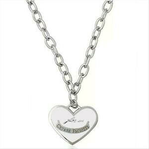 【送料無料】アクセサリー ネックレス ペンダントネックレスエナメルログインcollana pendente donna cesare paciotti 4us con cuore smalto bianco logato