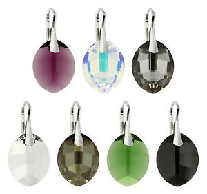 yzANZT[@lbNX@sAXX^[OVo[V[YtbNXtXL[orecchini argento sterling ganci realizzato con 6734 foglie 23 mm cristalli swarovski