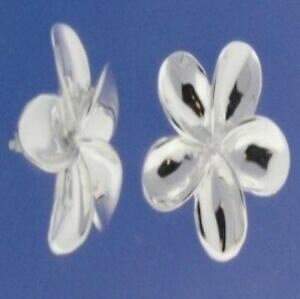 yzANZT[@lbNX@nCAX^[OVo[vA{^hawaiano argento sterling 925 plumeria fiori bottone una tonalit lucidissimo
