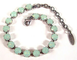 �y���������z�A�N�Z�T���[�@�l�b�N���X�@�I�p�[���u���E���J�tsoho bracciale con cristalli levigati 6mm ss29 crystal chrysolite opal marrone