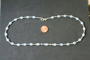 �y���������z�A�N�Z�T���[�@�l�b�N���X�@�K���X�`�F�[���I���[�u���[�g��opalith vetro, per sintesi catena olive 5x6 mm fac l 43 cm m0110m